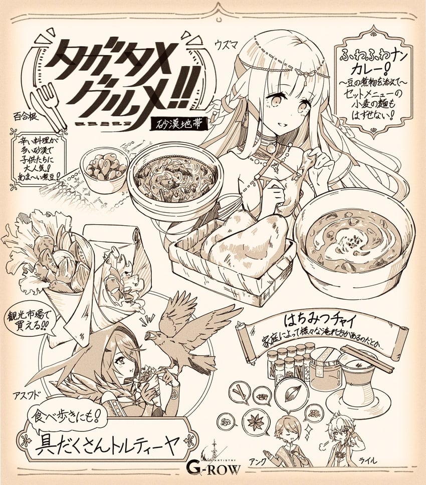 ankh, ryle, aswald, and uzuma (ta ga tame no alchemist) drawn by yurine