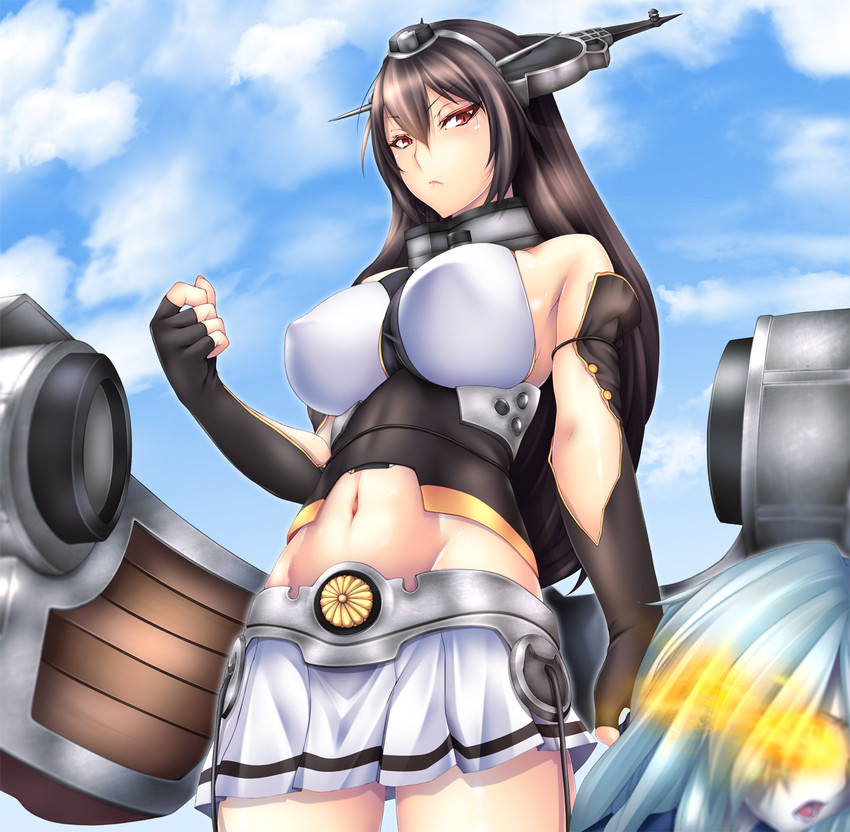 nagato and ta-class battleship (kantai collection) drawn by yui.h