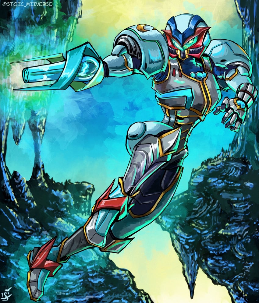 samus aran and fierce deity (the legend of zelda and 4 more) drawn by stoic_seraphim