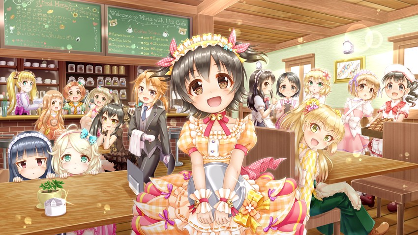 tachibana arisu, jougasaki rika, sakurai momoka, akagi miria, sasaki chie, and 10 more (idolmaster and 2 more) drawn by regular_mow