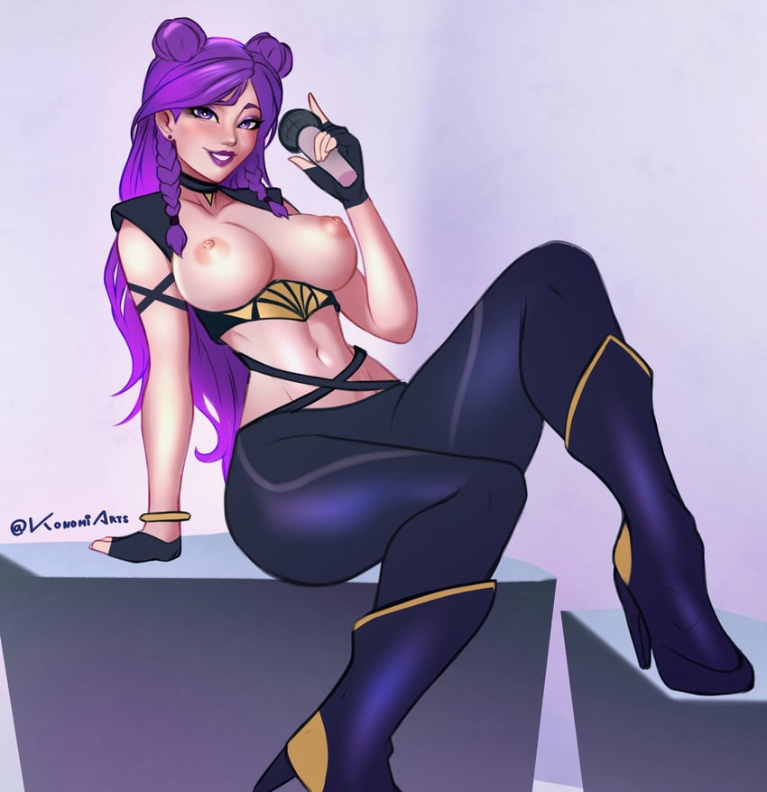 kai'sa and k/da kai'sa (league of legends) drawn by konomidraws