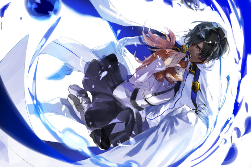 fujimaru ritsuka and arjuna (fate and 1 more) drawn by ysk_(yusuke)