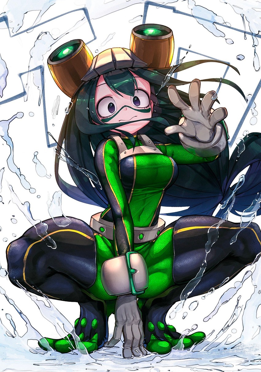 asui tsuyu (boku no hero academia) drawn by kashu_(hizake)
