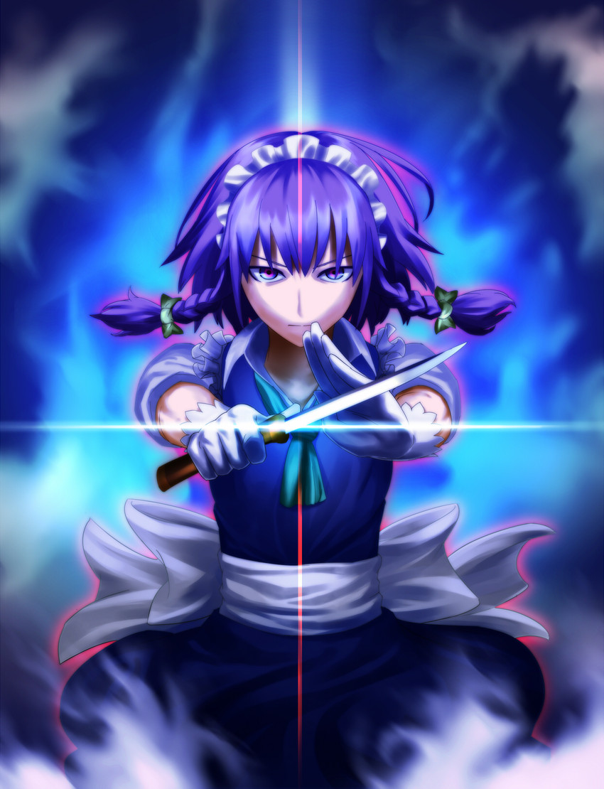 izayoi sakuya (touhou and 1 more) drawn by horaemon03