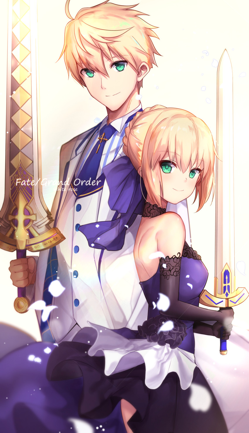 artoria pendragon, saber, and arthur pendragon (fate and 4 more) drawn by untue