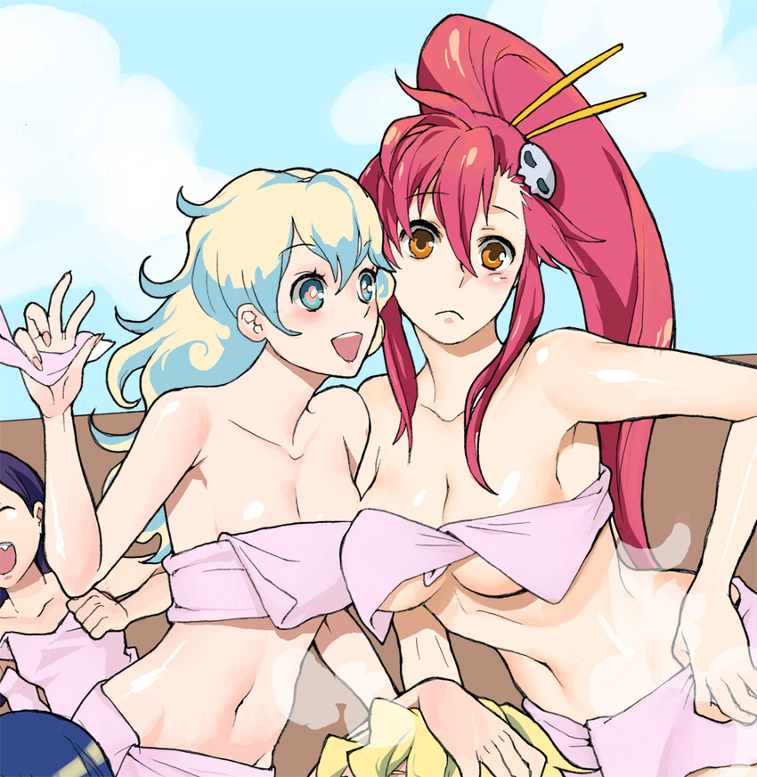 yoko littner and nia teppelin (tengen toppa gurren lagann) drawn by takase_(harakiri)