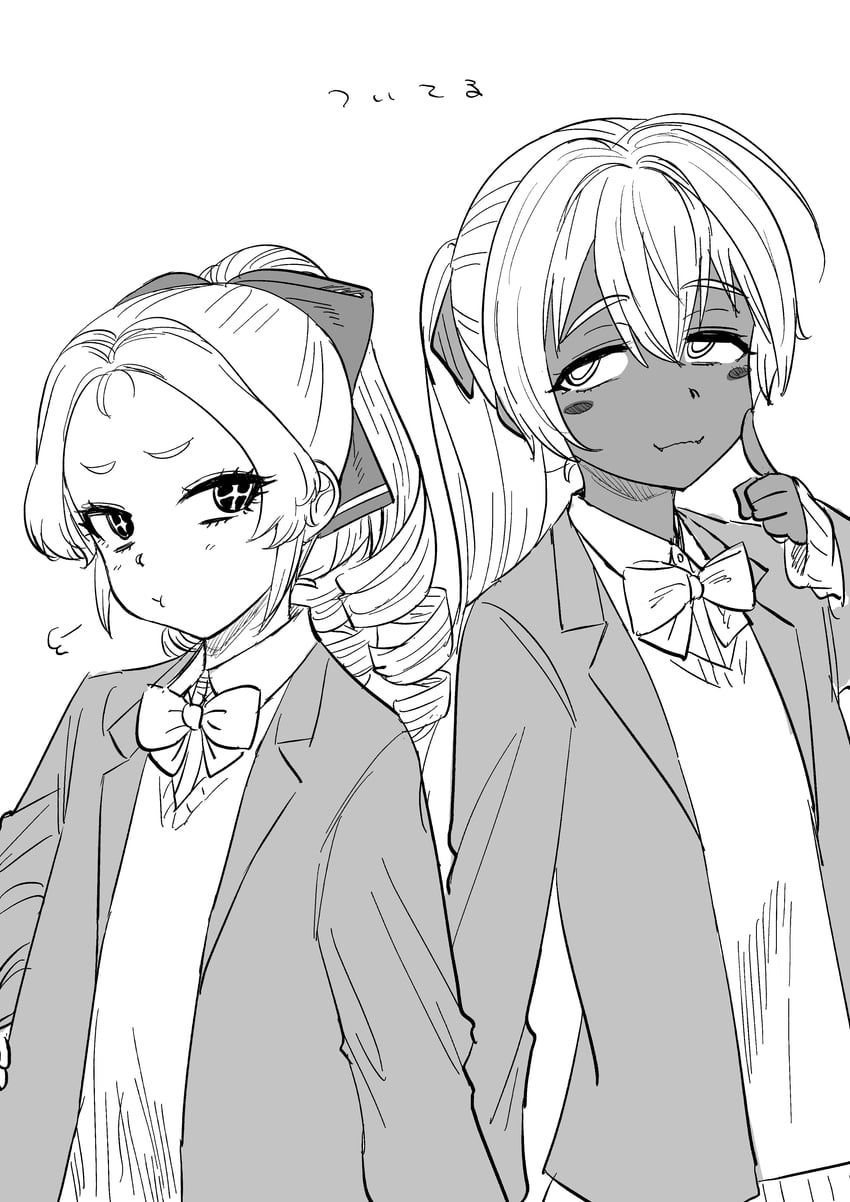 dankonji mimi and ikuma rui (original) drawn by kaiman_garupan