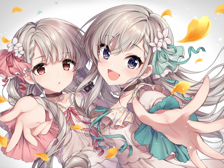 hisakawa hayate and hisakawa nagi (idolmaster and 2 more) drawn by ocometto