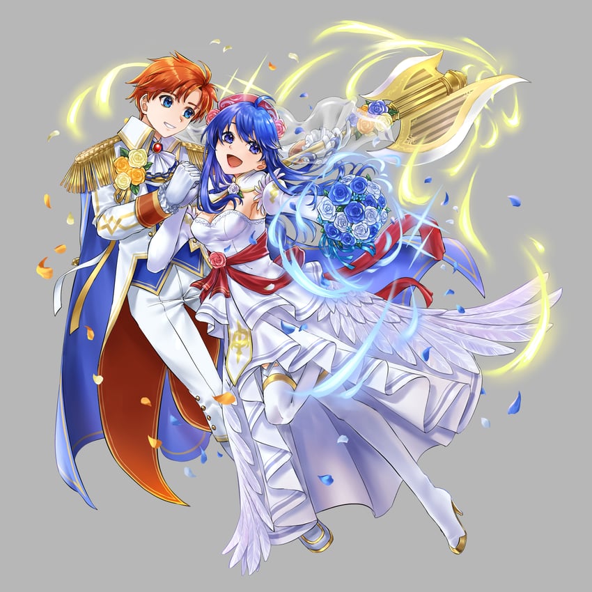 roy and lilina (fire emblem and 2 more) drawn by tsukimura_(d24f4z8j3t)
