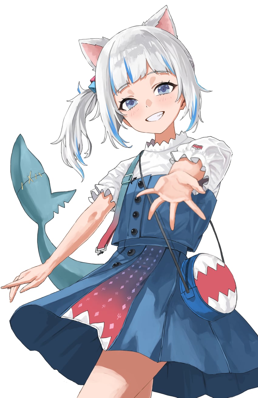gawr gura (hololive and 1 more) drawn by art_mu