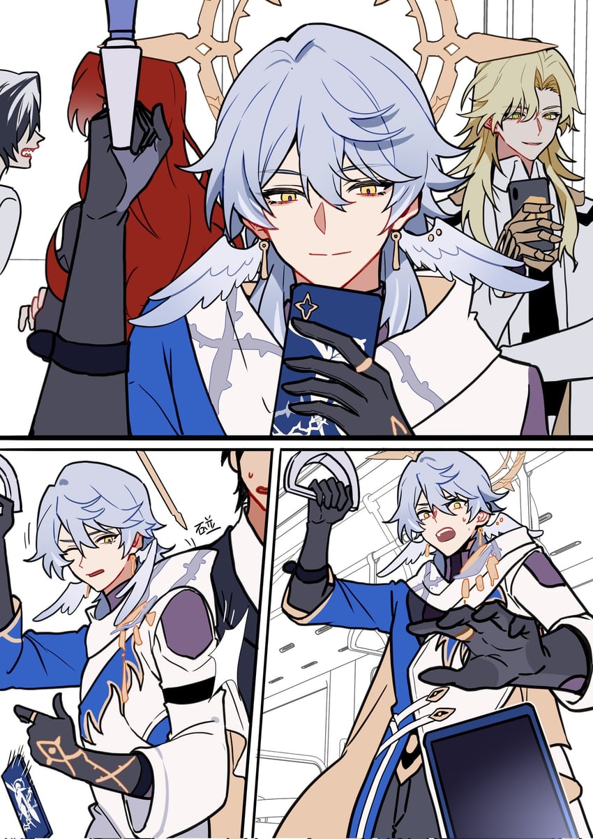 sunday, boothill, argenti, and void archives (honkai and 2 more) drawn by yuelinpanp98413