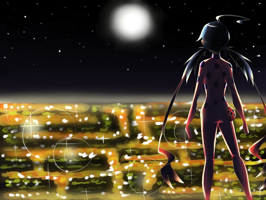 marinette dupain-cheng and ladybug (miraculous ladybug) drawn by xenvita