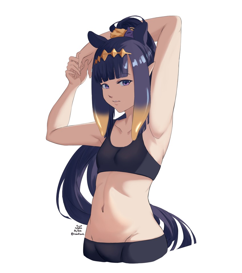 ninomae ina'nis and takodachi (hololive and 1 more) drawn by bl/ess