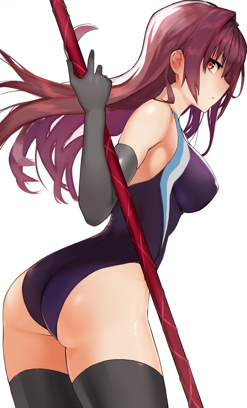 scathach (fate and 1 more) drawn by sawatari_kazuma