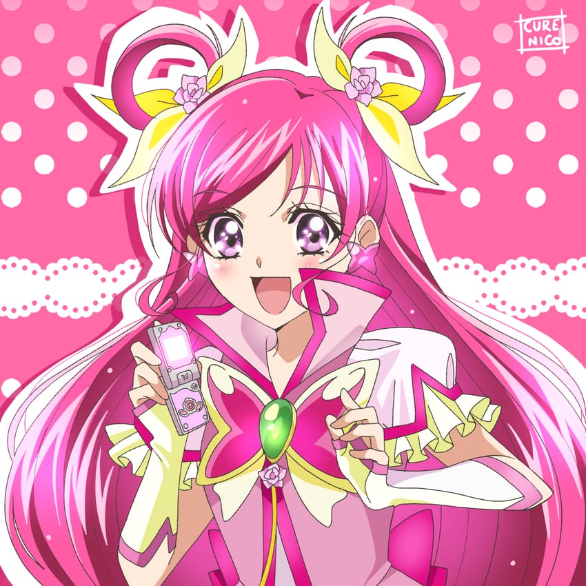 yumehara nozomi and cure dream (precure and 2 more) drawn by cure_nico