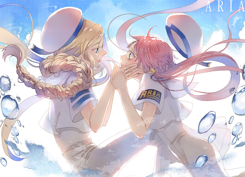 mizunashi akari and alicia florence (aria) drawn by dobato0071