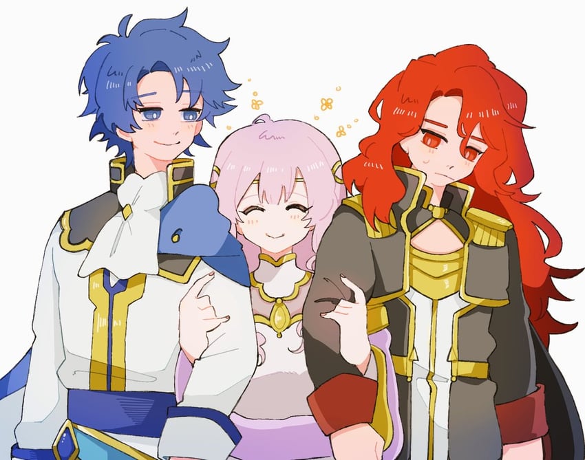 sigurd, deirdre, and arvis (fire emblem and 1 more) drawn by neeeeeeega_2025