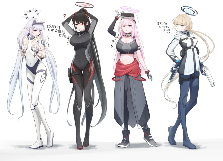 toki, rio, himari, and eimi (blue archive) drawn by mola_(mola526)