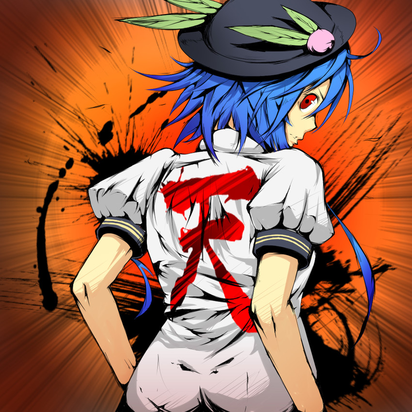 hinanawi tenshi (touhou and 1 more) drawn by kai_ry