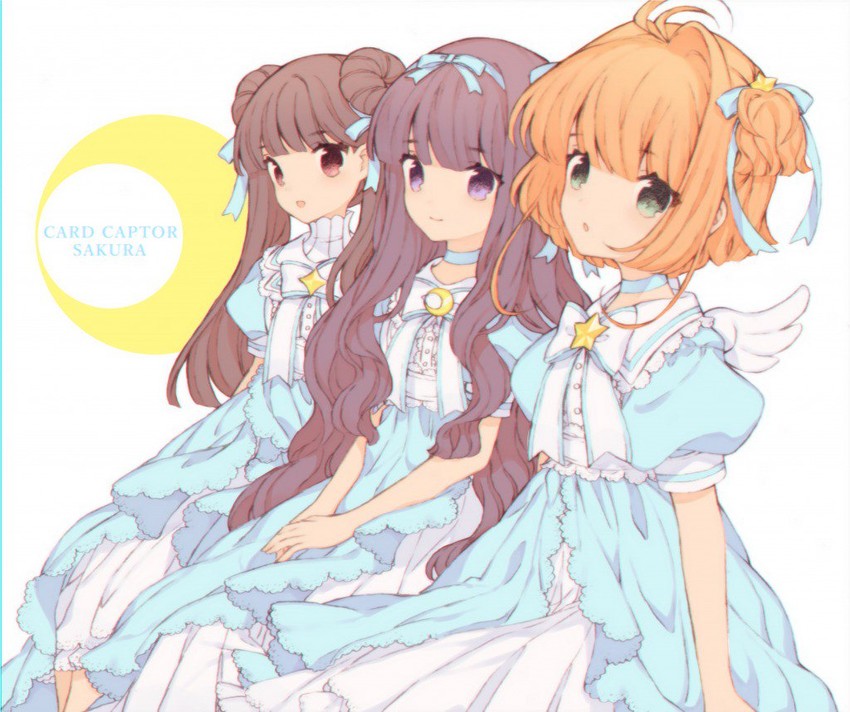 kinomoto sakura, daidouji tomoyo, and li meiling (cardcaptor sakura) drawn by yasiromann