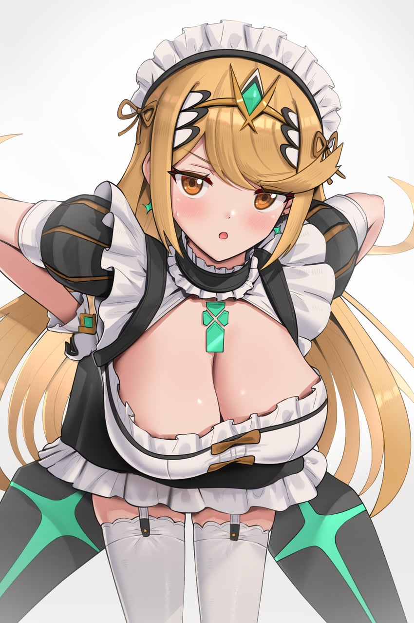 mythra (xenoblade chronicles and 1 more) drawn by gonzarez