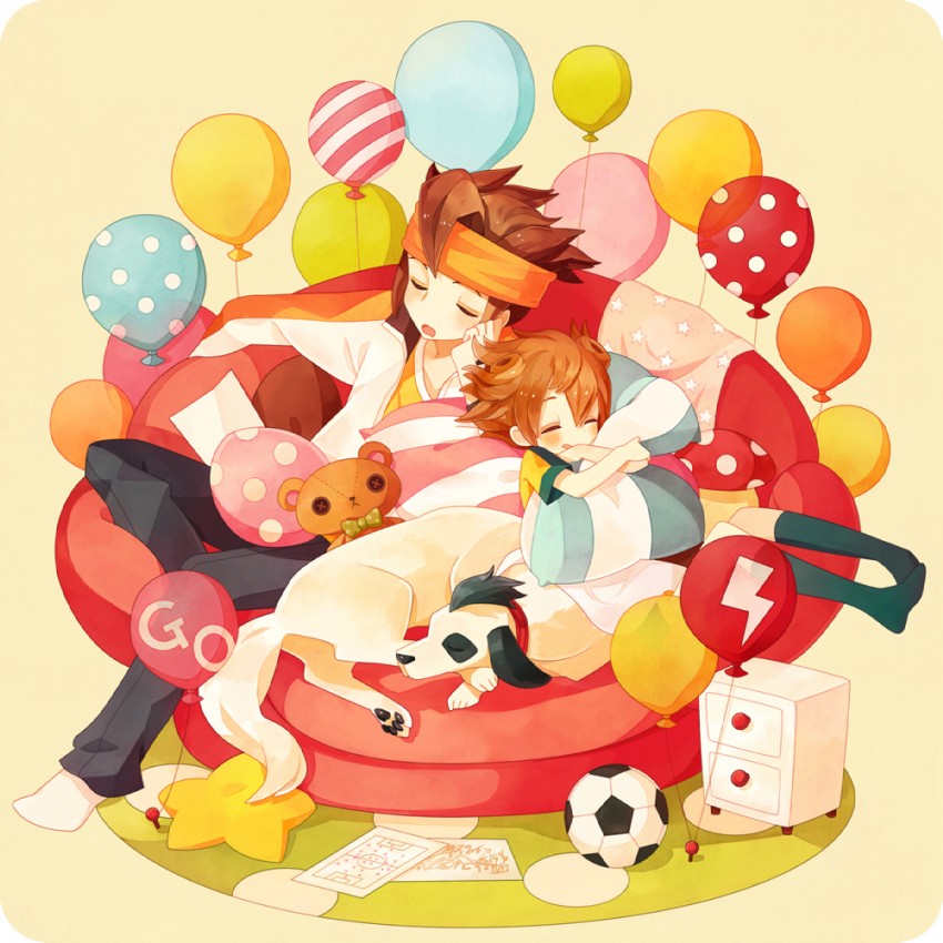 matsukaze tenma, endou mamoru, and sasuke (inazuma eleven and 1 more) drawn by 32_(mayama)