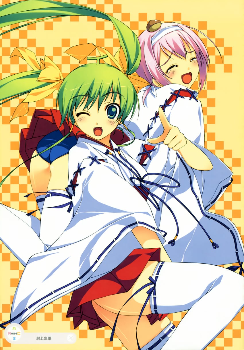 melon-chan and maron-chan (melonbooks and 1 more) drawn by murakami_suigun