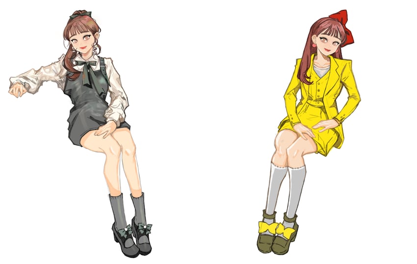 chuu (real life and 1 more) drawn by goddessgrayfruit