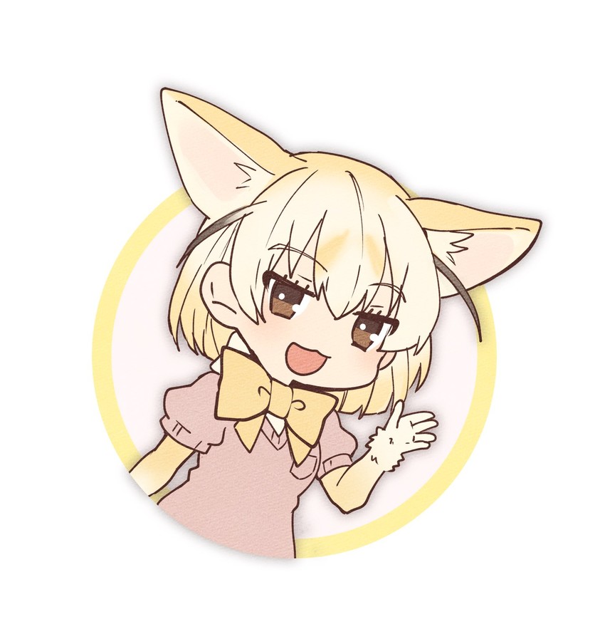 fennec (kemono friends and 1 more) drawn by tama_(songe)