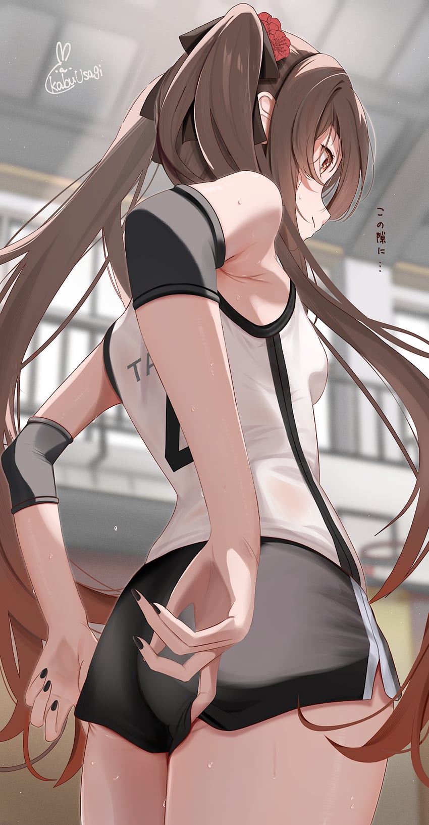 hu tao (genshin impact) drawn by kabu_usagi