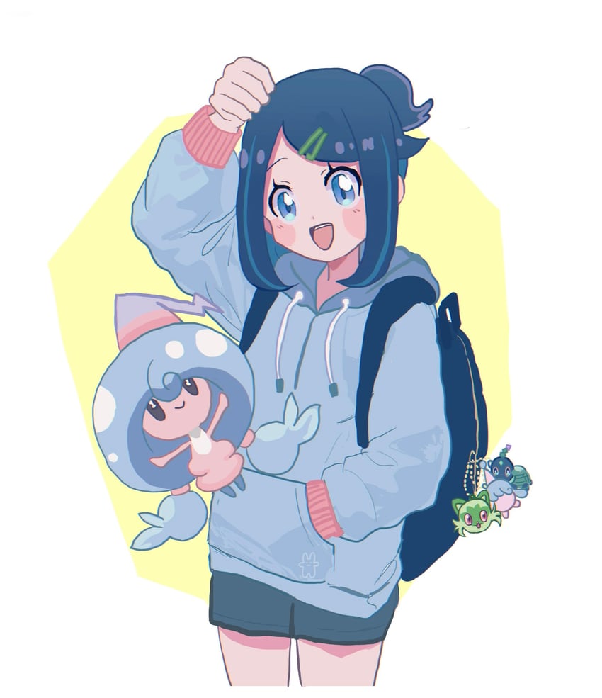 sprigatito, liko, hatenna, terapagos, and hattrem (pokemon and 1 more) drawn by hitsuji_saibou