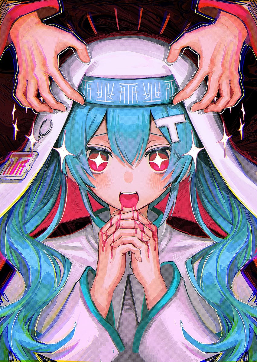 hatsune miku and kasane teto (vocaloid and 3 more) drawn by sawara_wara