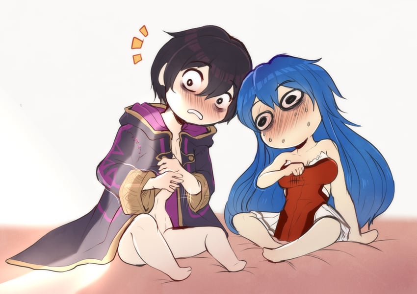 lilina and male morgan (fire emblem and 3 more) drawn by evomanaphy