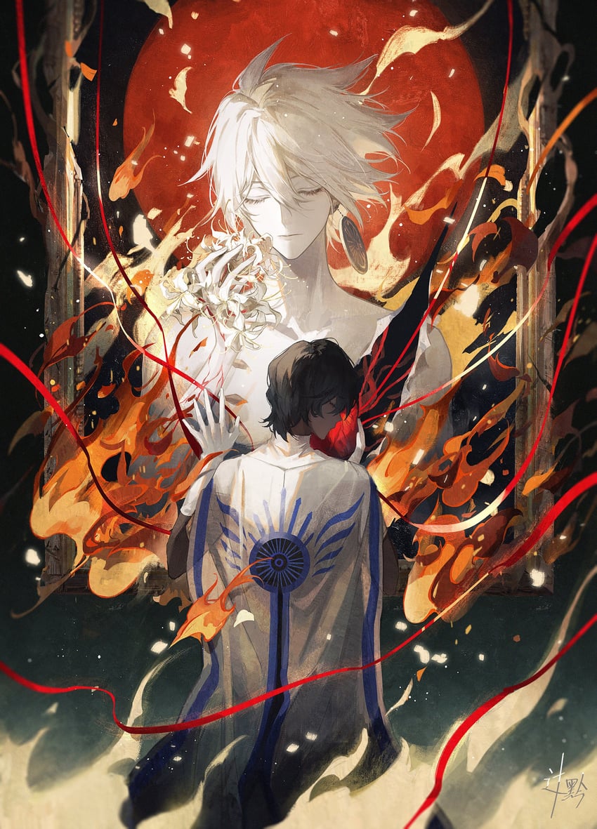 karna and arjuna (fate and 1 more) drawn by sqloveraven