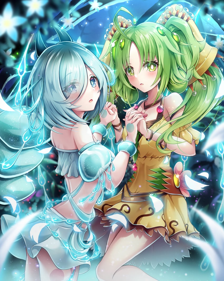 traptrix sera and traptrix arachnocampa (yu-gi-oh!) drawn by unisenpai