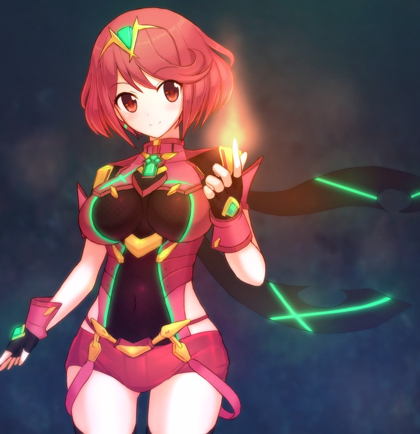 pyra (xenoblade chronicles and 1 more) drawn by suta_(clusta)