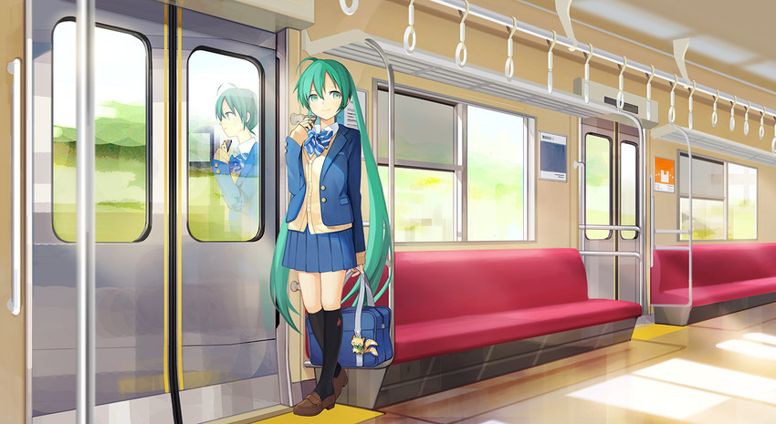 hatsune miku (vocaloid) drawn by kari_kenji