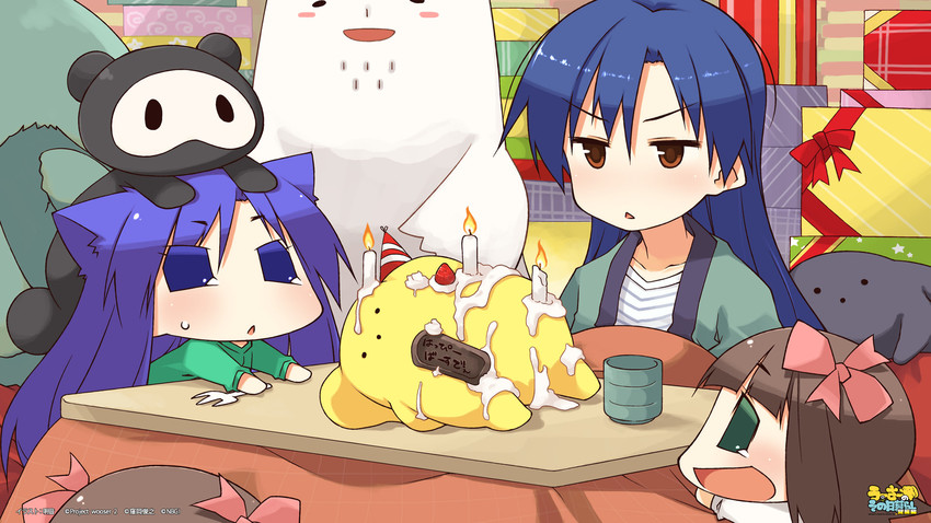 kisaragi chihaya, wooser, darth wooser, chihyaa, haruka-san, and 2 more (idolmaster and 2 more) drawn by akane_yuki