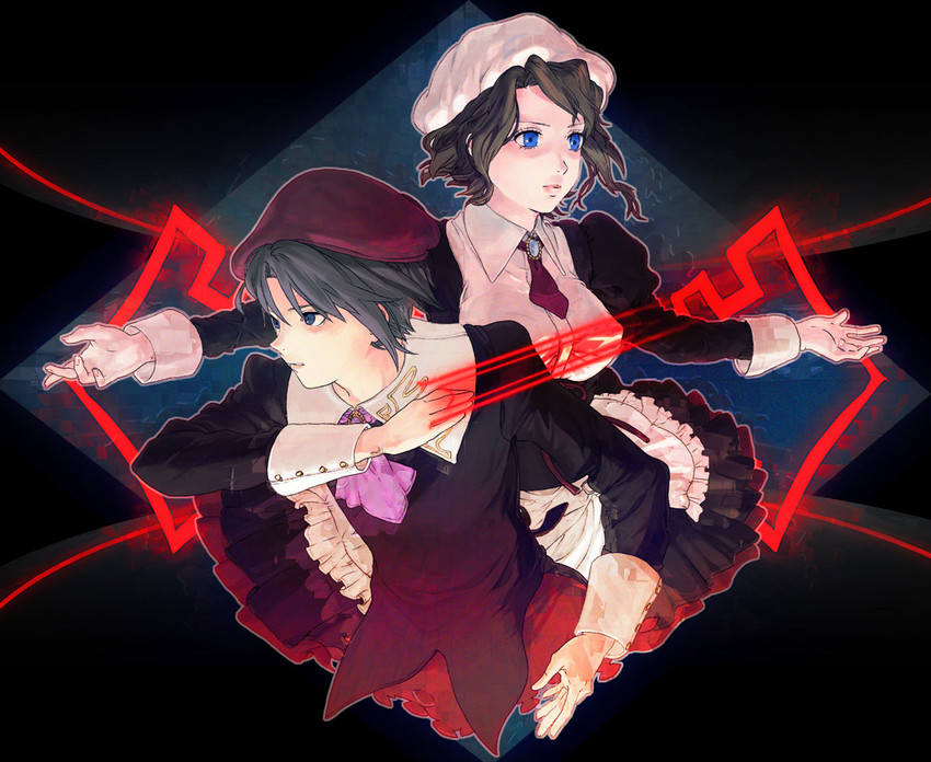 shannon and kanon (umineko no naku koro ni) drawn by umishima_senbon