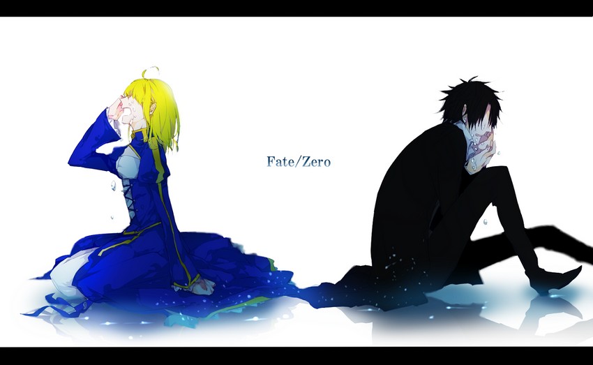 artoria pendragon, saber, and emiya kiritsugu (fate and 1 more) drawn by kuro_mask