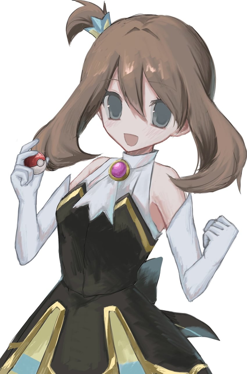 may (pokemon and 1 more) drawn by mys_e4