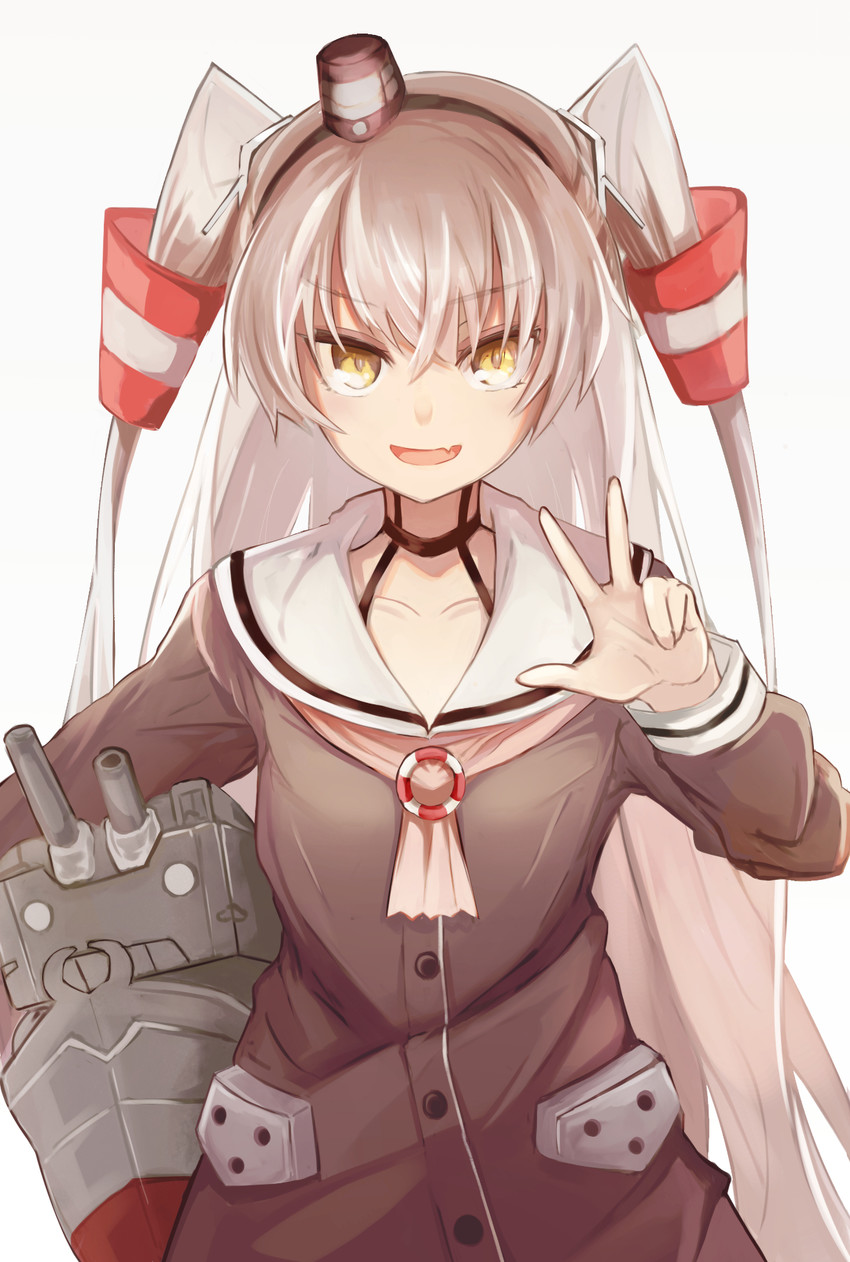 amatsukaze and rensouhou-kun (kantai collection) drawn by date_(mamanonamaebot)