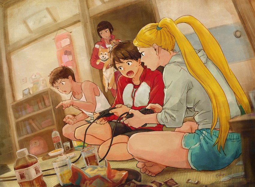 kasugano sakura, rainbow mika, yamato nadeshiko, and kasugano tsukushi (street fighter and 2 more) drawn by toko_(tokkotoritori)