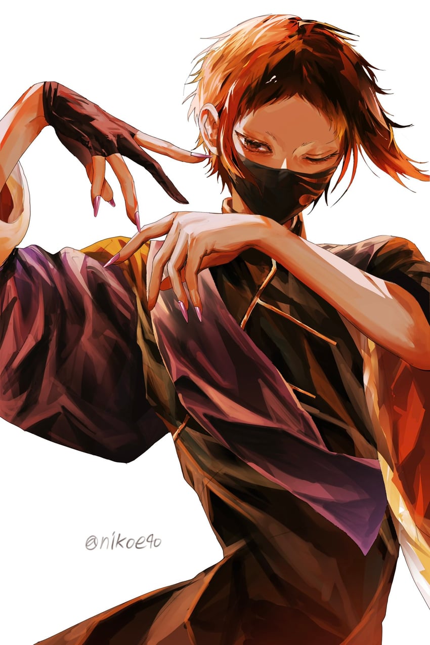 akutagawa ryuunosuke (bungou stray dogs) drawn by nikoeqo