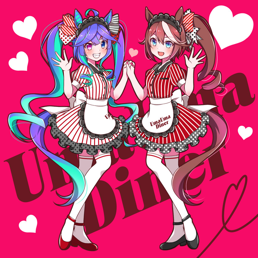 tokai teio and twin turbo (umamusume) drawn by kuma_no_omimi