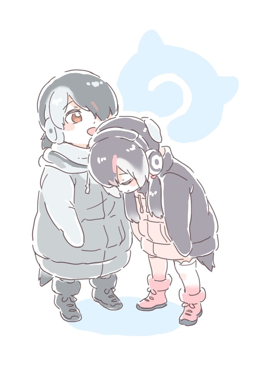 emperor penguin and royal penguin (kemono friends) drawn by mitsumoto_jouji