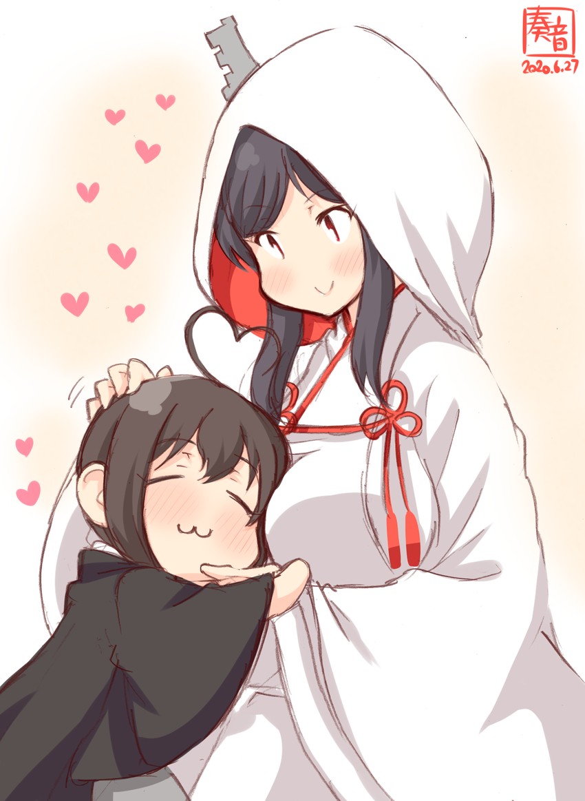shigure and yamashiro (kantai collection) drawn by kanon_(kurogane_knights)
