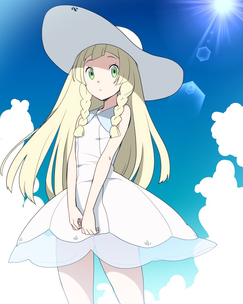 lillie (pokemon and 1 more) drawn by kat_(bu-kunn)