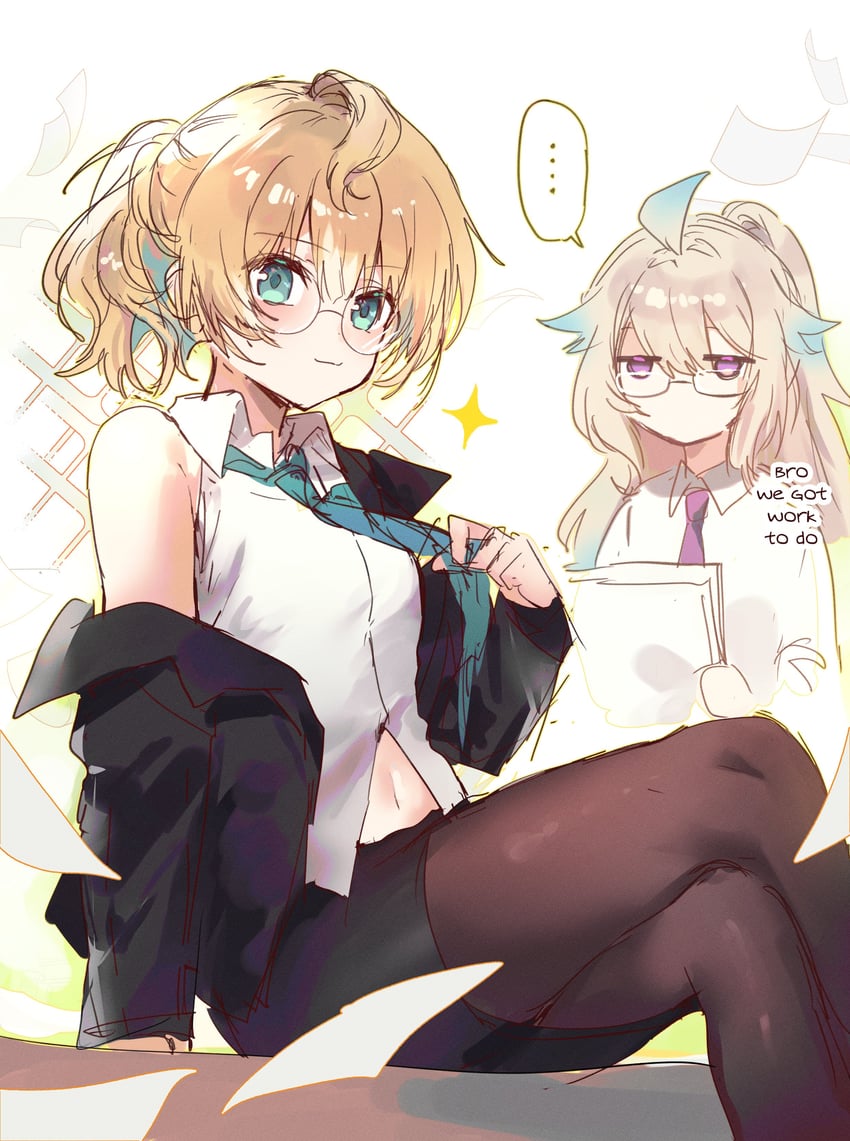 enna alouette and millie parfait (nijisanji and 1 more) drawn by poringo0207