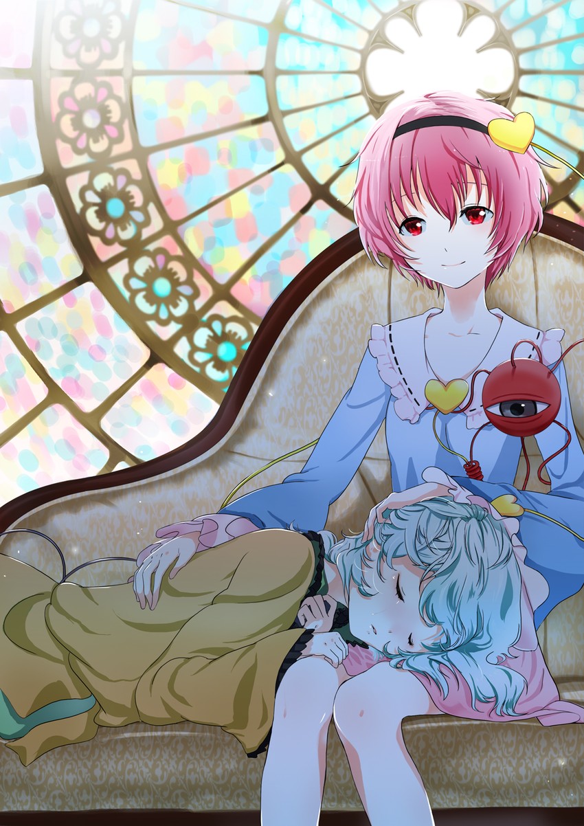 komeiji koishi and komeiji satori (touhou) drawn by yamada_ranga
